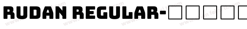 Rudan Regular字体转换